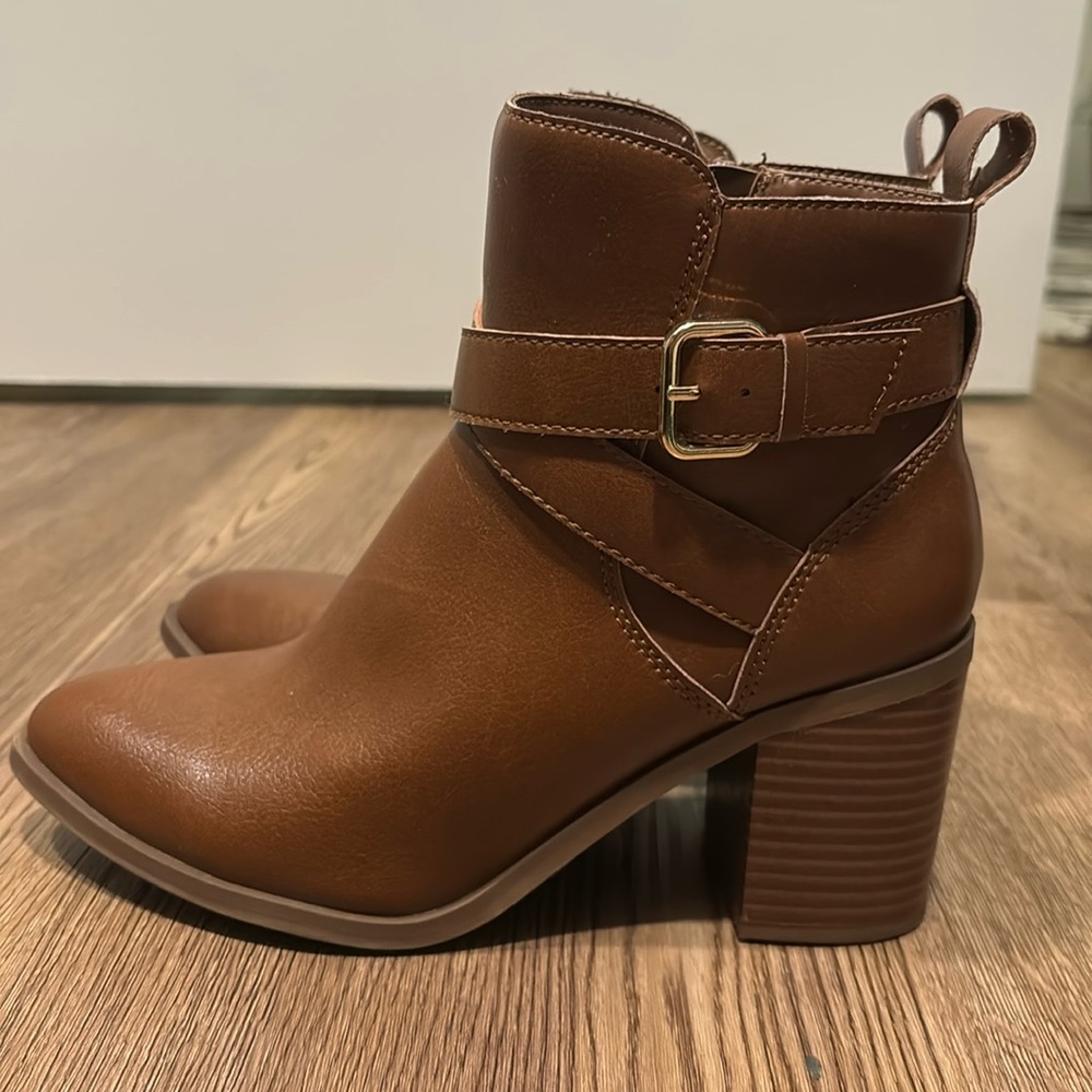Brown booties